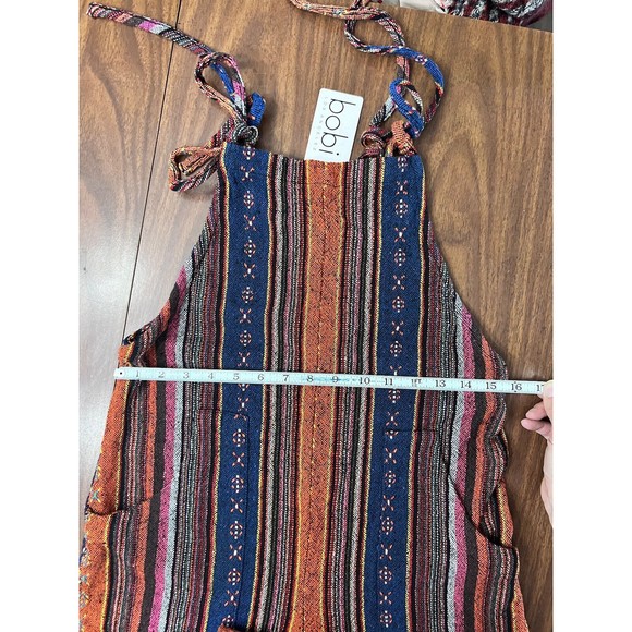 Bobi Los Angeles Sleeveless Romper Aztec Southwest Tie Boho Size XS Multicolor - Picture 12 of 13